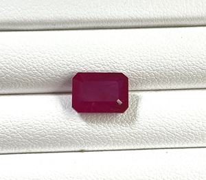 Best Price Natural Mozambique <b>Ruby</b> Heated Gemstone Octagon Cut 3.74 Carat Reddish Pink July Birthstone for Making Ring - Product Image 2