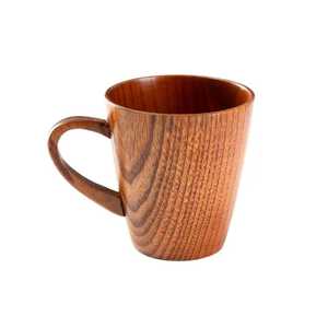 Taza de Café Cónica de Madera, Taza de Té de Madera Maciza, Ecológica, para Oficina, Vajilla, Venta al por Mayor - Product Image 1