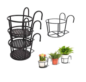 Amazing Metal Planter Pot And Hanging Pot <b>Iron</b> Flower Pots Hollow Planter Outdoor Indoor Home Garden Planter Pot - Product Image 1