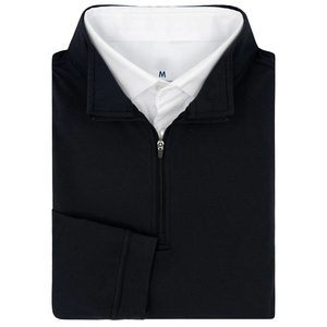 Sweat-shirt de golf pour homme, doublé polaire, coupe 1/4 zip, avec logo personnalisé, léger, coupe-vent, respirant, côtelé, idéal pour l'hiver - Product Image 4