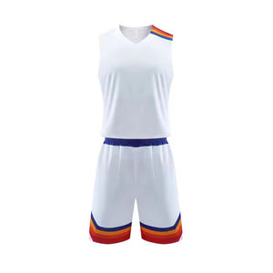 Uniforme de Baloncesto de Primera Calidad en Tendencia, 100% Poliéster para Adultos, Impresión de Logotipo Totalmente Personalizada, Protección UV - Product Image 1