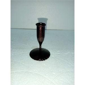 Support de bougie conique moderne en fer noir, minimaliste, à tête unique, pour décoration de mariage, centre de table - Product Image 1