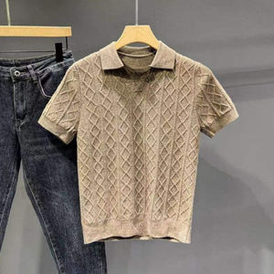 American Retro Embroidered Solid Knitted <b>Long</b> <b>Sleeve</b> for <b>Shirt</b> Premium Cotton Breathable Soft Comfortable Lightweight Classic - Product Image 5