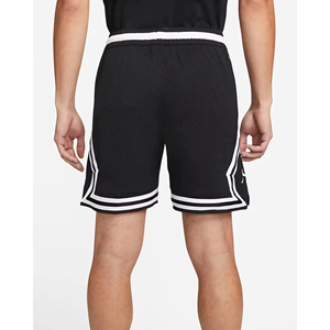 Men's Black Basketball Shorts With White Stripe Design Drawstring Closure Breathable Regular Fit All Seasons Apparel - Product Image 2