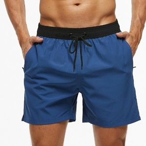 Shorts décontractés pour hommes 2026, style urbain, en toile, fabriqués au Pakistan, coupe-vent, avec cordon de serrage, taille haute, couleur unie - Product Image 1