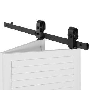 Kit Binario per Porta Scorrevole a Soffietto (Barn Door) da 40 Pollici, Resistente, Montaggio Superiore, Installazione Facile, Scorrimento Fluido e Silenzioso - Product Image 1