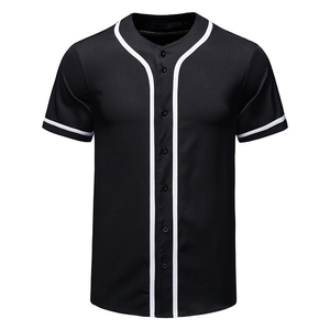 Camiseta Casual de Manga Corta con Cuello Redondo para Hombre, Color Negro, con Ribete en Contraste Blanco, Corte Regular, Color Sólido, Tejido de Punto Transpirable, 100% - Product Image 1