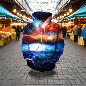 เสื้อฮู้ดดี้ซับลิเมชั่นลายการ์ตูนคริสต์มาส 3 มิติ ผ้าโพลีเอสเตอร์/คอตตอน ขายดี - Product Image 1