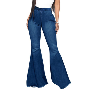 Jeans de Mezclilla Personalizados de Cintura Media, Corte Regular, Estilo Flare, Secado Rápido, Transpirables, Estilo Vintage, Moda Urbana - Product Image 4