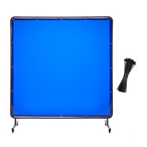 Schermo di Protezione per Saldatura in Vinile Ignifugo 6 X 6 FT, Scudo Girevole Bloccabile per Sicurezza - Product Image 1