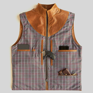 2026 <b>Men's</b> Vintage Brown <b>Leather</b> Vest Motorcycle Biker <b>Waistcoat</b> Sleeveless Utility Jacket Casual Custom Genuine <b>Leather</b> Apparel - Product Image 6