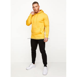 Sweat à capuche streetwear surdimensionné personnalisé de haute qualité pour homme, 100 % coton, épais, en molleton français, pour impression en relief, teinture unie, pour l'hiver - Product Image 3