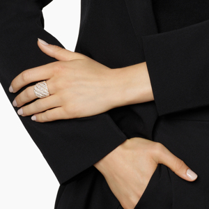 Luxury Yellow <b>Gold</b> <b>Cocktail</b> <b>Ring</b> With Round Brilliant Cut Diamond Unisex Everyday Wear - Product Image 4