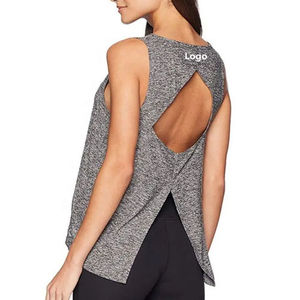 Débardeur court de yoga pour femme, sans bretelles, de haute qualité, écologique, délavé à l'acide, respirant, séchage rapide, idéal pour l'été et la gym - Product Image 2