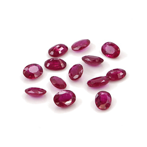Rubis de Birmanie naturels non traités, ovales calibrés 3x4mm, pierres précieuses de rubis naturelles facettées pour la création de bijoux, prêtes à l'emploi - Product Image 3