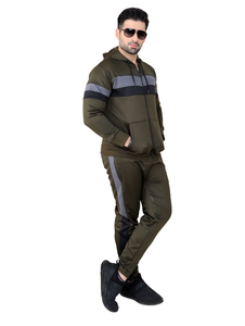 Ensemble de survêtement sportif 2 pièces pour homme, prix de gros à faible MOQ, tenue de jogging décontractée, vêtements de sport athlétiques pour homme, survêtement coupe ajustée - Product Image 2