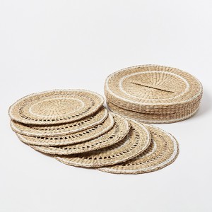 <b>Set</b> of natural seagrass <b>placemats</b> handwoven table mat with box good price eco friendly <b>placemat</b> - Product Image 1