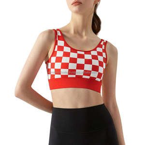 2024 2025 nuevo Sujetador deportivo transpirable para mujer al aire libre sin costuras bordado personalizado ropa de gimnasio sujetador de Yoga en blanco personalizable - Product Image 2