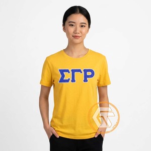 Camiseta Casual de la Hermandad Femenina GREEK TREASURES Sigma Gamma Rho, Cuello Redondo, Manga Corta, Poliéster/Algodón, Protección UV, Venta al Por Mayor - Product Image 2