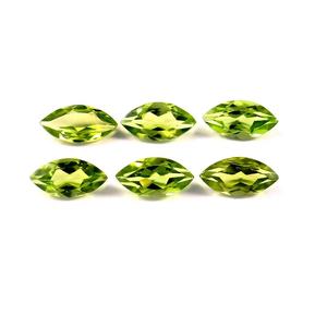 4X8MM AAA ++ calidad peridoto verde Natural Marquesa corte facetado suelto hecho a mano joyería semipreciosa fabricación lote al por mayor - Product Image 1