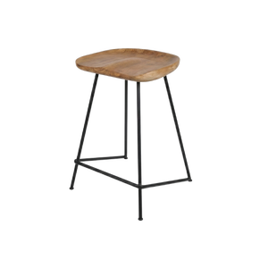 Solid Teak Bar <b>Stool</b> Kitchen Island Restaurant Hotel Villa Resort Cafe Contract Hospitality Commercial Furniture Wholesale - Product Image 1
