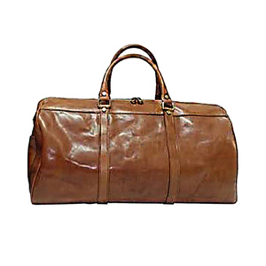 Vintage Genuine PU <b>Leather</b> Weekender <b>Bag</b> Large Capacity Travel Gym Sports Duffel Overnight Weekend Luggage Zipper Closure Men - Product Image 4