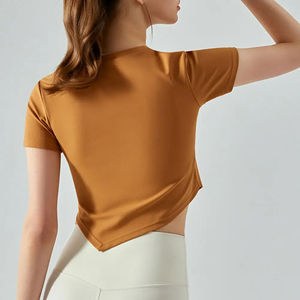 Premium Quality Women t Shirts <b>Top</b> Quality Material Solid Color Breathable Quick Dry Custom - Product Image 4