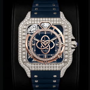 Montre de luxe pour homme en moissanite sertie de diamants, bracelet entièrement pavé de diamants - Product Image 1