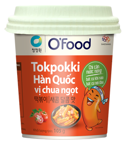 โอ'ฟู้ด ต๊อกป๊อกกี้ (ขนมข้าว) รสหวานเปรี้ยว 105 กรัม อาหารเกาหลีสำเร็จรูป ขายส่ง - Product Image 4