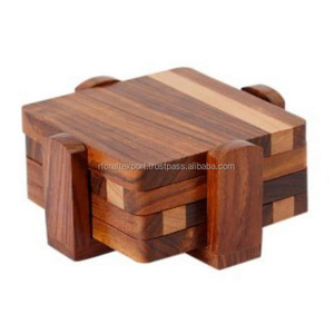 แผ่นรองแก้วและแผ่นรองไม้สไตล์คลาสสิกแบบรักษ์โลกจาก RF Crafts พร้อมเรซิ่นสำหรับตกแต่งบ้าน ปรับแต่งได้ - Product Image 5