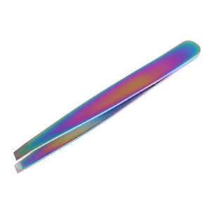 Pinzas Profesionales para Cejas con Punta Inclinada, Etiqueta Personalizada, Diseño Ligero y Moderno, Hechas de Acero Inoxidable de Alta Calidad - Product Image 1
