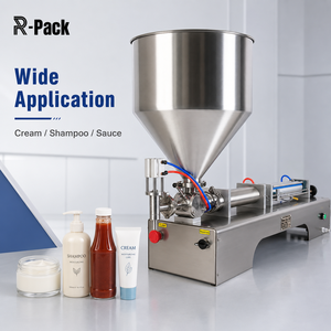 110V 220V 500-5000ml 1-30 <strong>BPM</strong> &plusmn;0.5% 304SS Single Head Servo Piston Paste for Cream Sauce Peanut Butter DG-5000 Filling Machine - Product Image 4