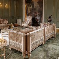 Ensemble de canapés en bois massif de luxe, style royal européen classique, sculpté à la main, écologique, durable, meubles de salon anciens pour hôtel