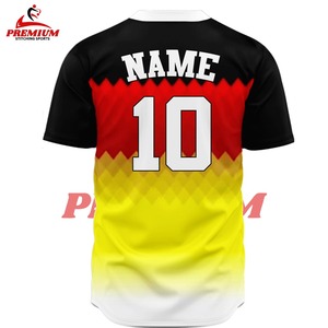 Camisetas de Béisbol/Sóftbol Personalizadas de Primera Calidad, Impresión por Sublimación a Todo Color, Diseño Personalizado, Alta Calidad, Unisex, al por Mayor - Product Image 5