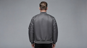 Chaqueta Bomber Ligera Estilo Aviador con Cierre Completo y Cuello Acanalado para Uso Casual, Productos de la Hermandad Greek Wear - Product Image 6