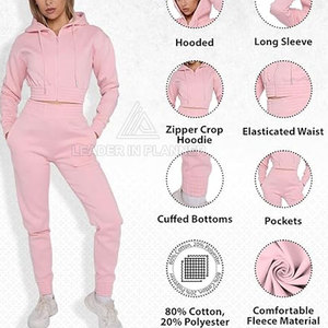 ชุดเซ็ตเสื้อครอปท็อปผู้หญิง ดีไซน์ล่าสุด ผ้าฝ้าย 100% คุณภาพสูง ขายดี - Product Image 5