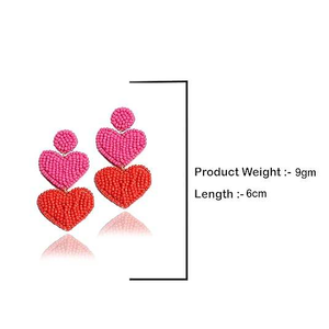 Pendientes Clásicos Bordados a Mano Ligeros de Alta Calidad para Mujer, Nuevo Diseño con Cuentas, Mejor Precio, MULTI CRAFT - Product Image 4