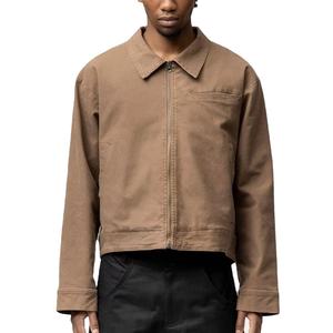 Venta al por mayor bajo MOQ personalizado Chenille parches bordado Streetwear invierno trabajador chaqueta para hombre - Product Image 1