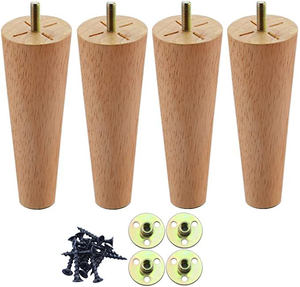 Patas de Sofá de Madera Maciza Resistentes y Duraderas, Patas Modernas para Muebles de Apartamento, Sala de Estar, Dormitorio, Taller, Cama, Mesa de Centro, Fáciles de Instalar - Product Image 5