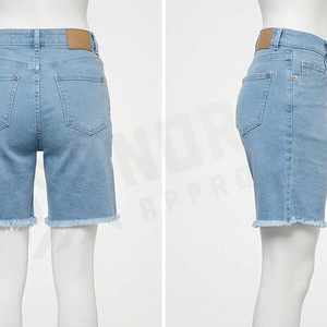 Shorts de Mezclilla de Pierna Ancha para Mujer, Estilo Personalizado, Calidad Premium, Ropa Casual de Verano _1 - Product Image 2