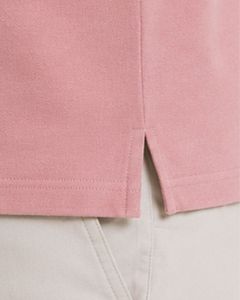 Polo para Hombre Color Rosa Polvoriento, Manga Corta, Tela Piqué de Algodón, Diseño Liso Informal, Cuello Camisero, Personalizable, para Golf, Verano - Product Image 3