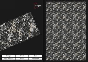 Azulejos de cerámica modernos para pared de baño y cocina, 300x600 mm, acabado brillante/mate, textura de azúcar tallado, diseño de pared interior de lujo. - Product Image 5