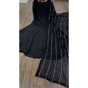 Vestido Anarkali de Diseñador y Hermoso Dupatta para Fiestas, Elegantes Vestidos de Noche - Product Image 4