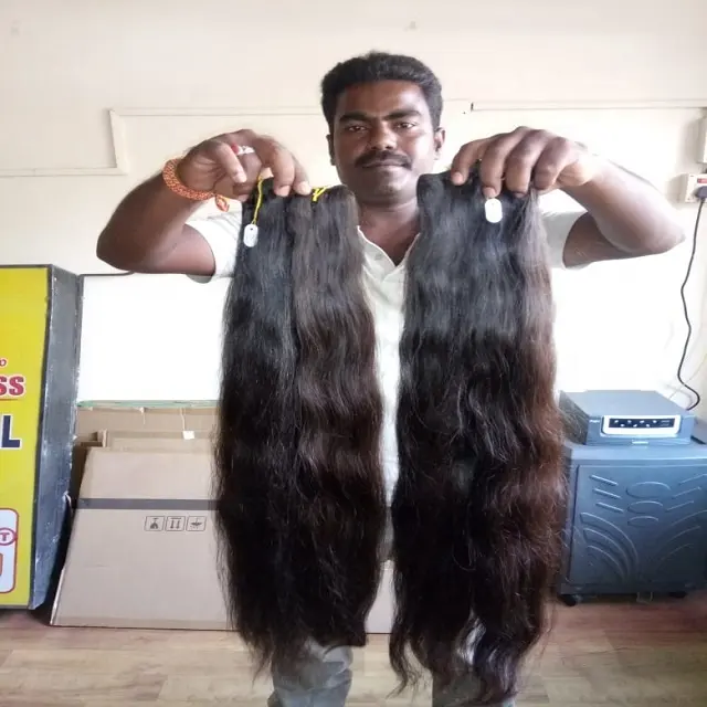 PANCHA capelli umani Extension Raw indiano fascio di capelli naturali, capelli naturali, capelli grezzi non trasformati venditore vergine indiano