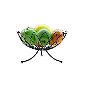 Bol à fruits en métal écologique fait main, design arrondi attrayant avec technique de sculpture, récipient décoratif pour fruits frais - Product Image 3