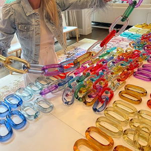 Artistic Resin Wall Link Chain <b>Decoration</b> for Stylish Home Interiors Unique Handmade Resin <b>Decorative</b> Wall Chain for Trendy Home - Product Image 1