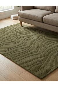 Indian Export Quality Logo Woven Wool <b>Carpet</b> Rug Anti-Slip Geometric Thick Non-Shedding Indoor Flooring for Bedroom & Playroom - Product Image 4