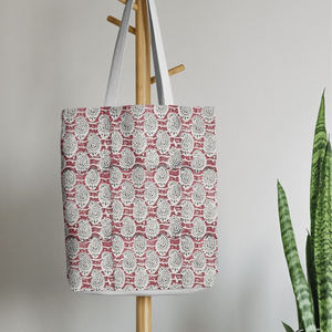 Traditional Leaf Pattern Shoulder <b>Bag</b> High Quality Pure Cotton Beautiful College Girl Daily Use Printed <b>Bag</b> - Product Image 1