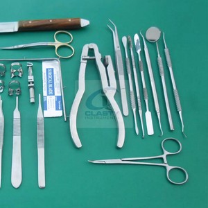 CLASTY INSTRUMENTS Ensemble d'instruments chirurgicaux en acier inoxydable, outils manuels pour la chirurgie générale, certifié CE Classe I, réutilisable, garantie 2 ans - Product Image 6