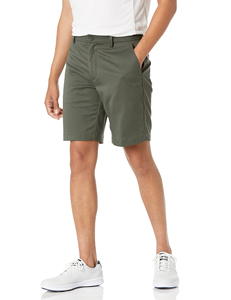 Shorts Bermuda Homme Vert Olive Uni de Haute Qualité, Décontractés, à Boutons, Taille Mi-Haute, en Tissu Tissé Écologique - Product Image 3
